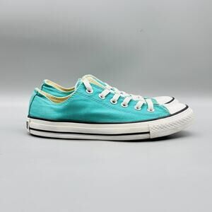 Converse Shoes Womens 8 Blue Canvas Chuck Taylor All Star Low Top Casual Sneaker